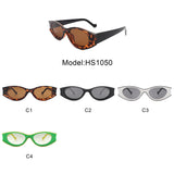 HS1050 - Oval Round Retro Clout Vintage Cat Eye Fashion Sunglasses