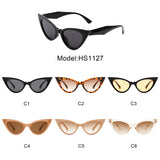 HS1127 - Women Retro High Pointed Fashion Cat Eye Sunglasses
