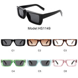 HS1149 - Rectangle Retro Flat Top Tinted Square Fashion Wholesale Sunglasses