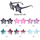 HS1160 - Star Shaped Party Mod Tinted Novelty Sunglasses