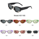 HS1185 - Women Round Fashion Snake Design Cat Eye Wholesale Sunglasses