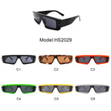 HS2029 - Rectangle Retro Narrow Vintage Slim Fashion Sunglasses