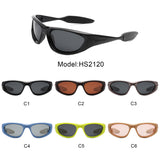 HS2120 - Rectangle Wrap Around Square Sport Wholesale Sunglasses