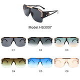 HS3007 - Square Retro Vintage Bold Aviator Fashion Wholesale Sunglasses