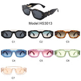 HS3013 - Geometric Retro Irregular Brow-Bar Square Fashion Wholesale Sunglasses