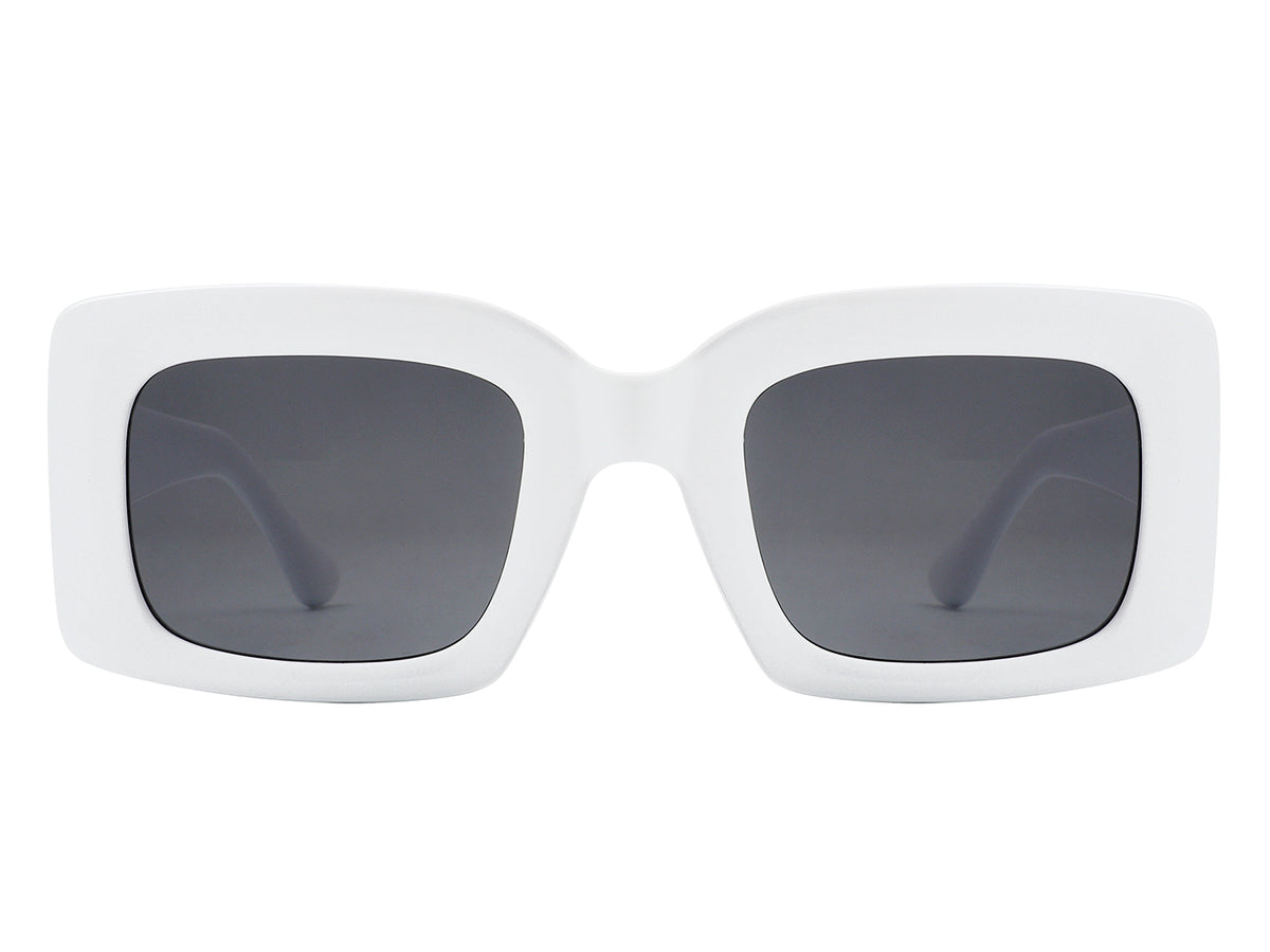 HS1060 - Rectangle Futuristic Modern Cut-out Square Sunglasses