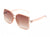 S1154 - Women Oversize Square Fashion Sunglasses