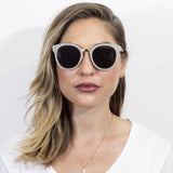 CA16 Hipster Polarized Lens Horned Rim Sunglasses - Iris Fashion Inc. | Wholesale Sunglasses and Glasses