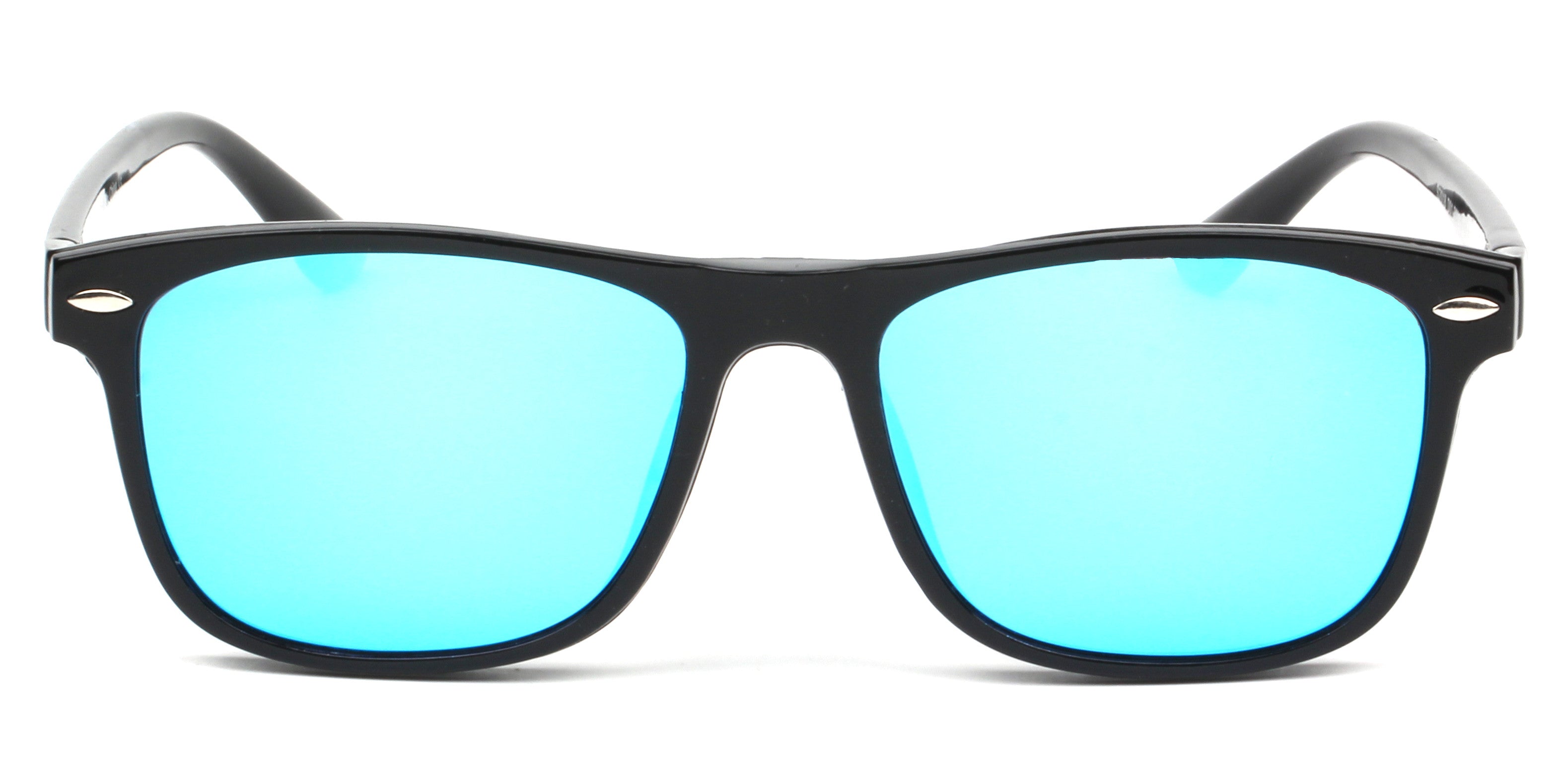PS2018 - Polarized Clip-On Lens Rectangular Nailed Deco Sunglasses - Iris Fashion Inc. | Wholesale Sunglasses and Glasses