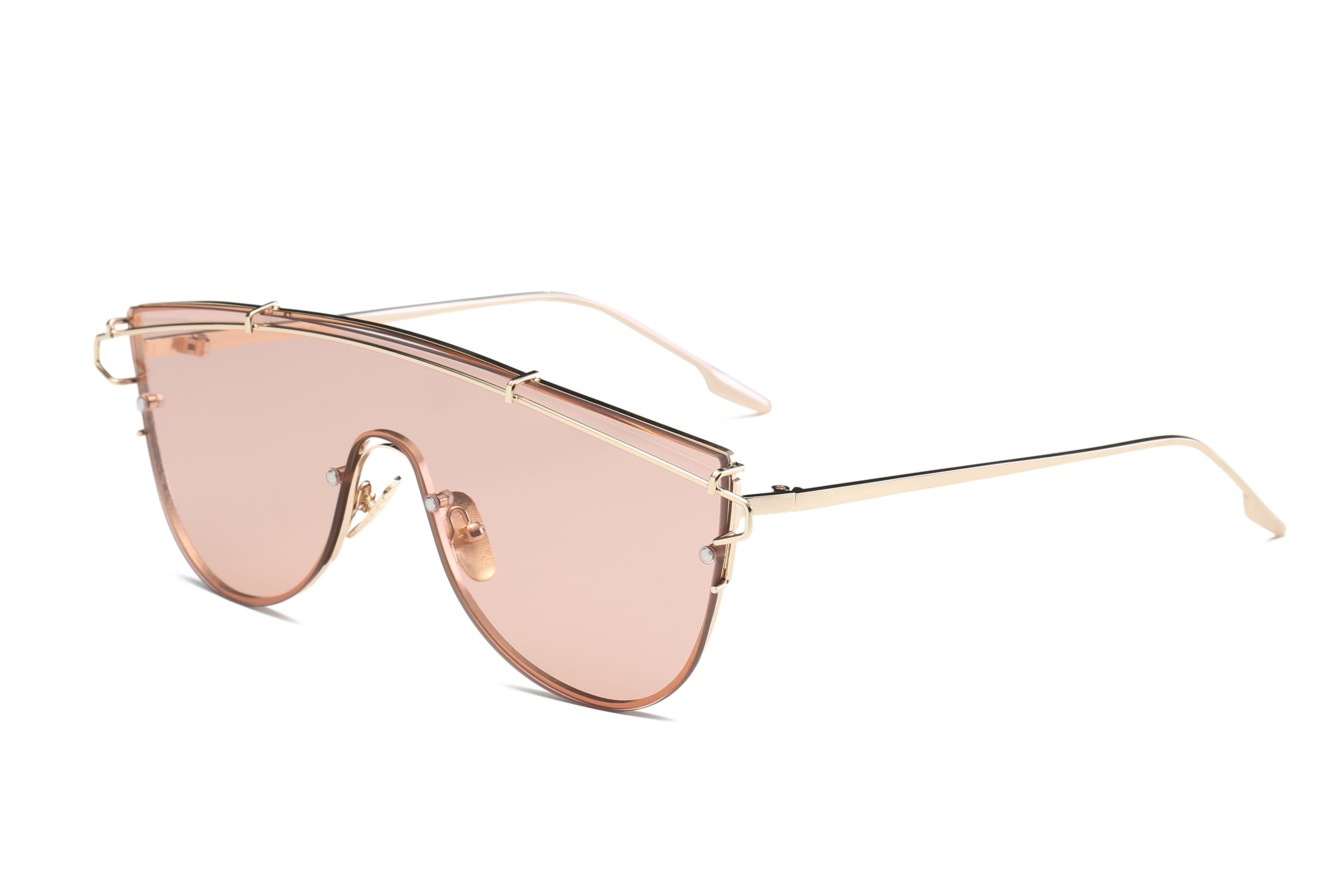 S2028 - Futuristic Single Tint  Color Sunglasses - Iris Fashion Inc. | Wholesale Sunglasses and Glasses