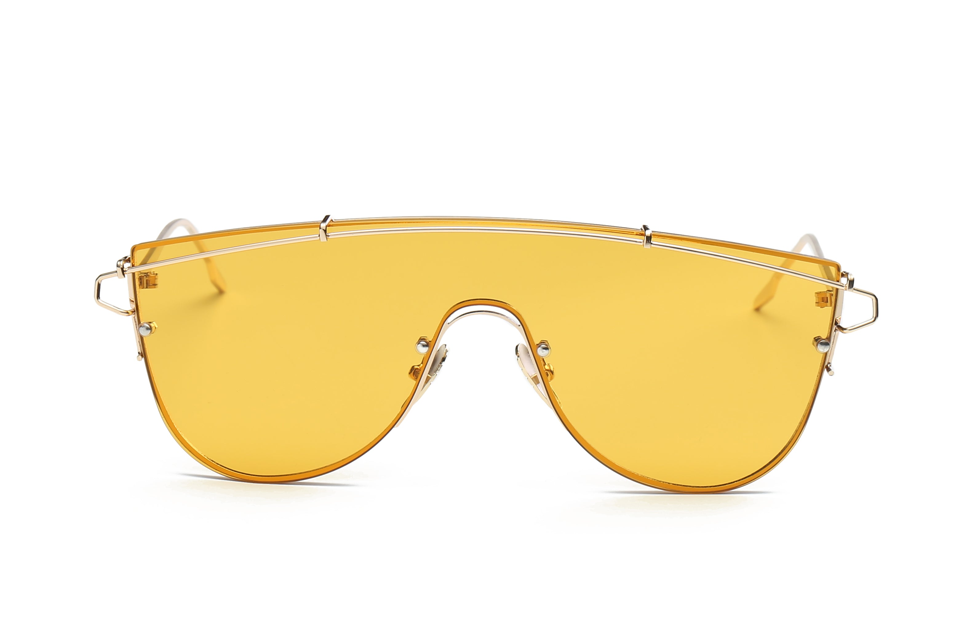 S2028 - Futuristic Single Tint  Color Sunglasses - Iris Fashion Inc. | Wholesale Sunglasses and Glasses