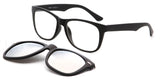 PS2018 - Polarized Clip-On Lens Rectangular Nailed Deco Sunglasses - Iris Fashion Inc. | Wholesale Sunglasses and Glasses