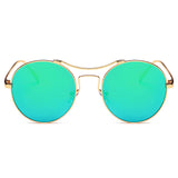 CD16 - Retro Round Circle Metal Mirrored Sunglasses - Iris Fashion Inc. | Wholesale Sunglasses and Glasses