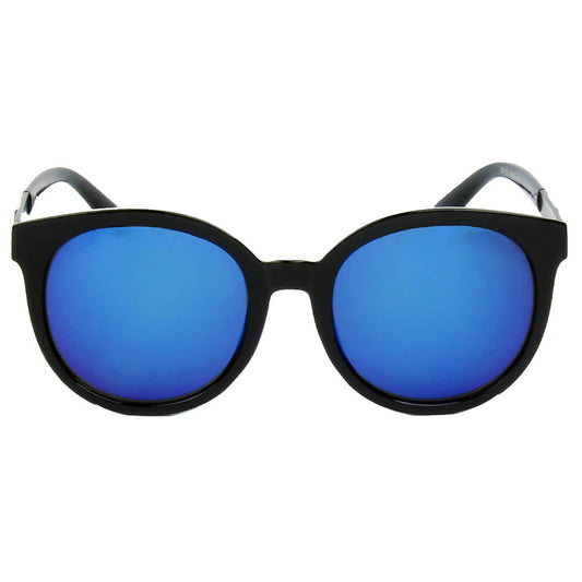 284 Round Horn Rimmed Sunglasses w/ Side Detail - Iris Fashion Inc. | Wholesale Sunglasses and Glasses