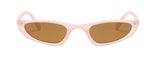 H1024 - Retro Slim Rectangle Vintage Fashion Sunglasses