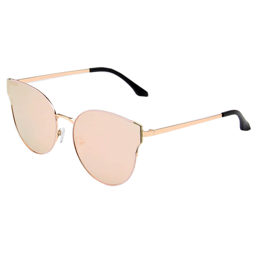 SHIVEDA-PJ713 - Women Fashion Round Cat Eye Polarized Sunglasses