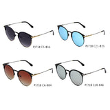 SHIVEDA-PJ718 - Round Circle Mirrored Polarized Fashion Sunglasses
