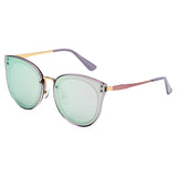 SHIVEDA-PT27045 - Women Round Polarized Cat Eye Fashion Sunglasses