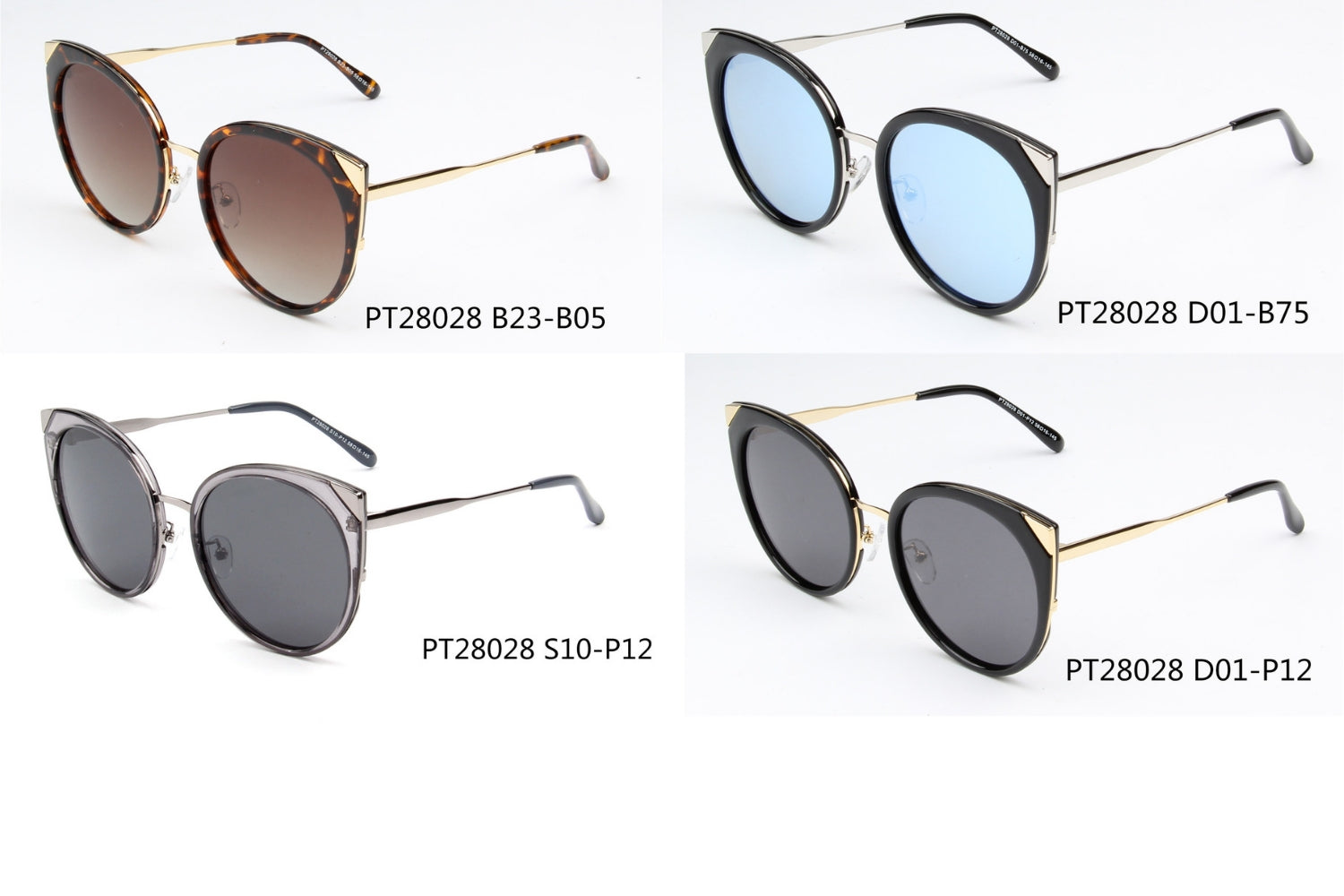 SHIVEDA-PT28028 - Women Polarized Round Cat Eye Sunglasses - Iris Fashion Inc. | Wholesale Sunglasses and Glasses