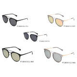 SHIVEDA-PT28030 - Round Brow-Bar Polarized Fashion Sunglasses