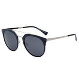 SHIVEDA-PT28030 - Round Brow-Bar Polarized Fashion Sunglasses