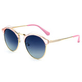 SHIVEDA-PT28033 - Women Round Polarized Fashion Sunglasses