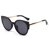 SHIVEDA-PT28059 - Women Round Cat Eye Polarized Sunglasses