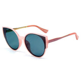 SHIVEDA-PT28059 - Women Round Cat Eye Polarized Sunglasses