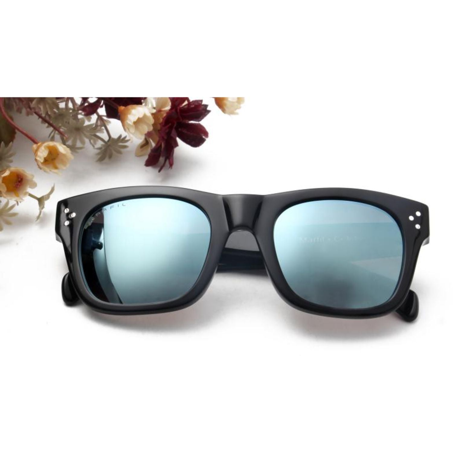 SA7 - Classic Retro Square Mirrored Fashion Sunglasses - Iris Fashion Inc. | Wholesale Sunglasses and Glasses