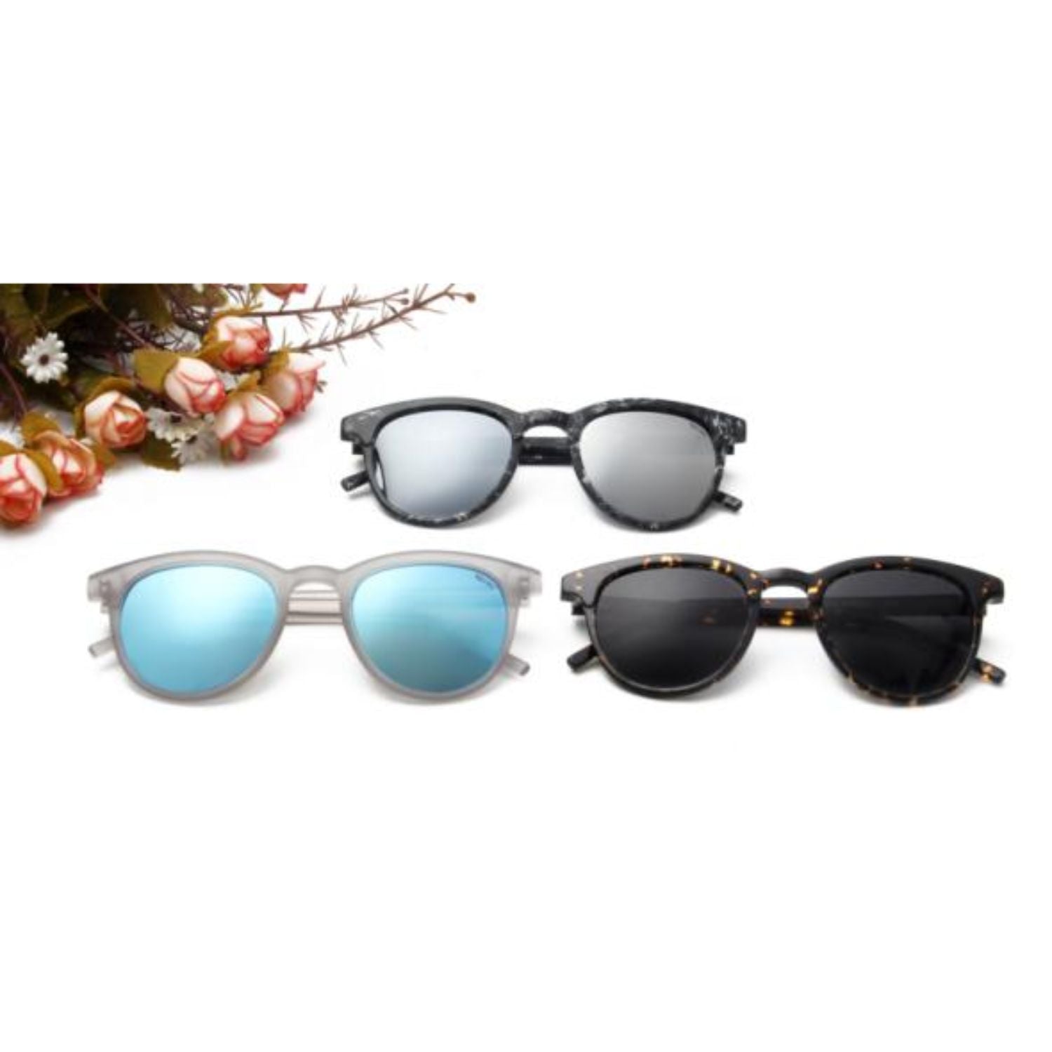SA11 - Classic Circle Round Unisex Fashion Designer Sunglasses - Iris Fashion Inc. | Wholesale Sunglasses and Glasses
