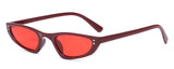 H1024 - Retro Slim Rectangle Vintage Fashion Sunglasses