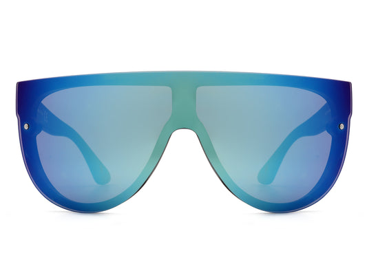 S1055 - Oversize Mirrored Aviator Sunglasses