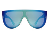 S1055 - Oversize Mirrored Aviator Sunglasses