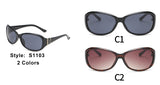 S1103 - Women Rectangle Oversize Butterfly Fashion Sunglasses - Iris Fashion Inc. | Wholesale Sunglasses and Glasses