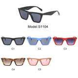 S1104 - Square Retro Women Cat Eye Fashion Sunglasses