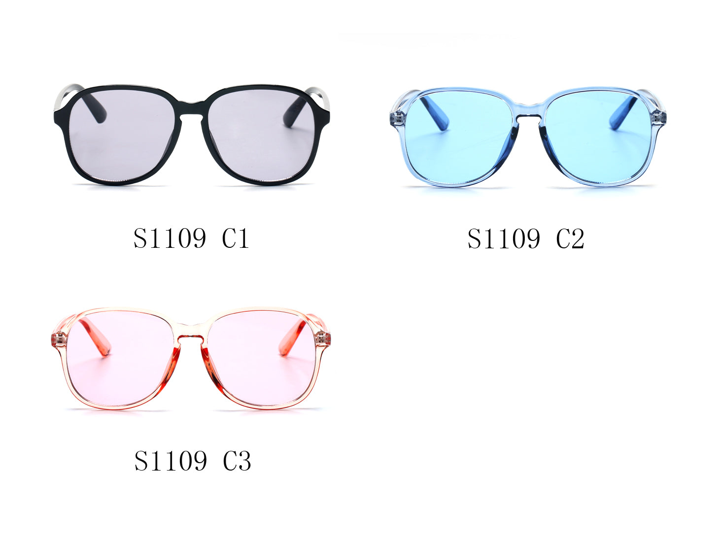 S1109 - Women Retro Round Oversized Fashion Sunglasses - Iris Fashion Inc. | Wholesale Sunglasses and Glasses