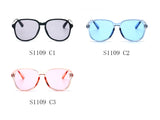 S1109 - Women Retro Round Oversized Fashion Sunglasses - Iris Fashion Inc. | Wholesale Sunglasses and Glasses