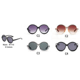 S1112 - Women Round Fashion Sunglasses - Iris Fashion Inc. | Wholesale Sunglasses and Glasses