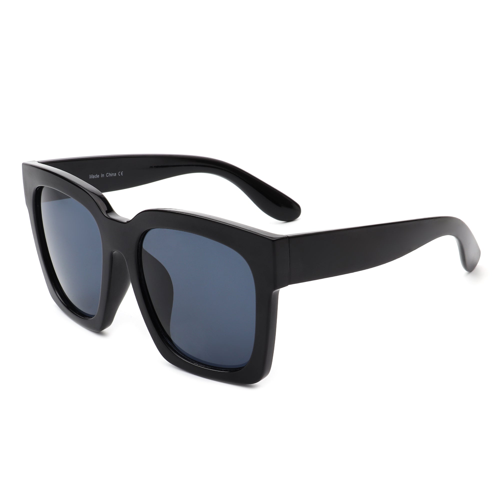 S1117 - Square Retro Oversize Flat Top Fashion Wholesale Sunglasses