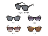 S1151 - Women Square Retro Cat Eye Fashion Sunglasses - Iris Fashion Inc. | Wholesale Sunglasses and Glasses