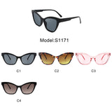 S1171 - Women Vintage High Pointed Cat Eye Fashion Retro Sunglasses