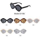 S1195 - Geometric Retro Hexagonal Fashion Polygon Wholesle Sunglasses