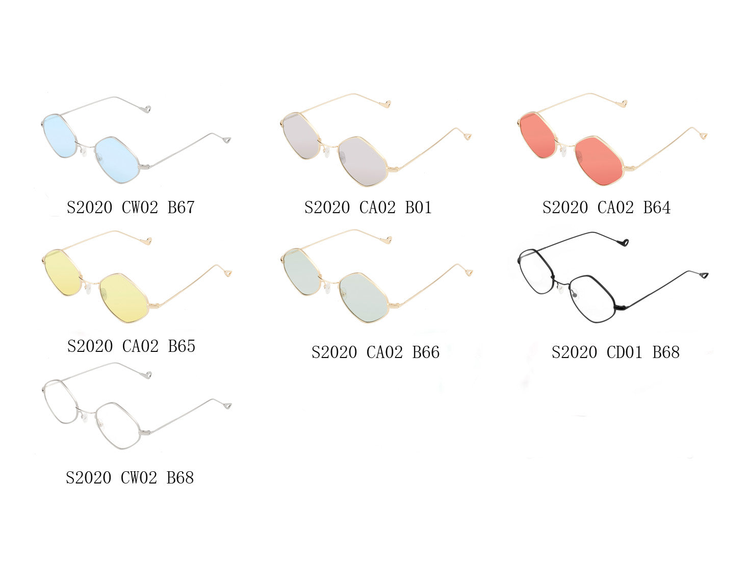 S2020 - Slim Diamond Shape Fashion Sunglasses - Iris Fashion Inc. | Wholesale Sunglasses and Glasses