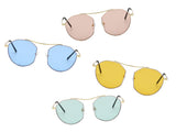 S2035 - Women Round Tinted Lens Sunglasses - Iris Fashion Inc. | Wholesale Sunglasses and Glasses
