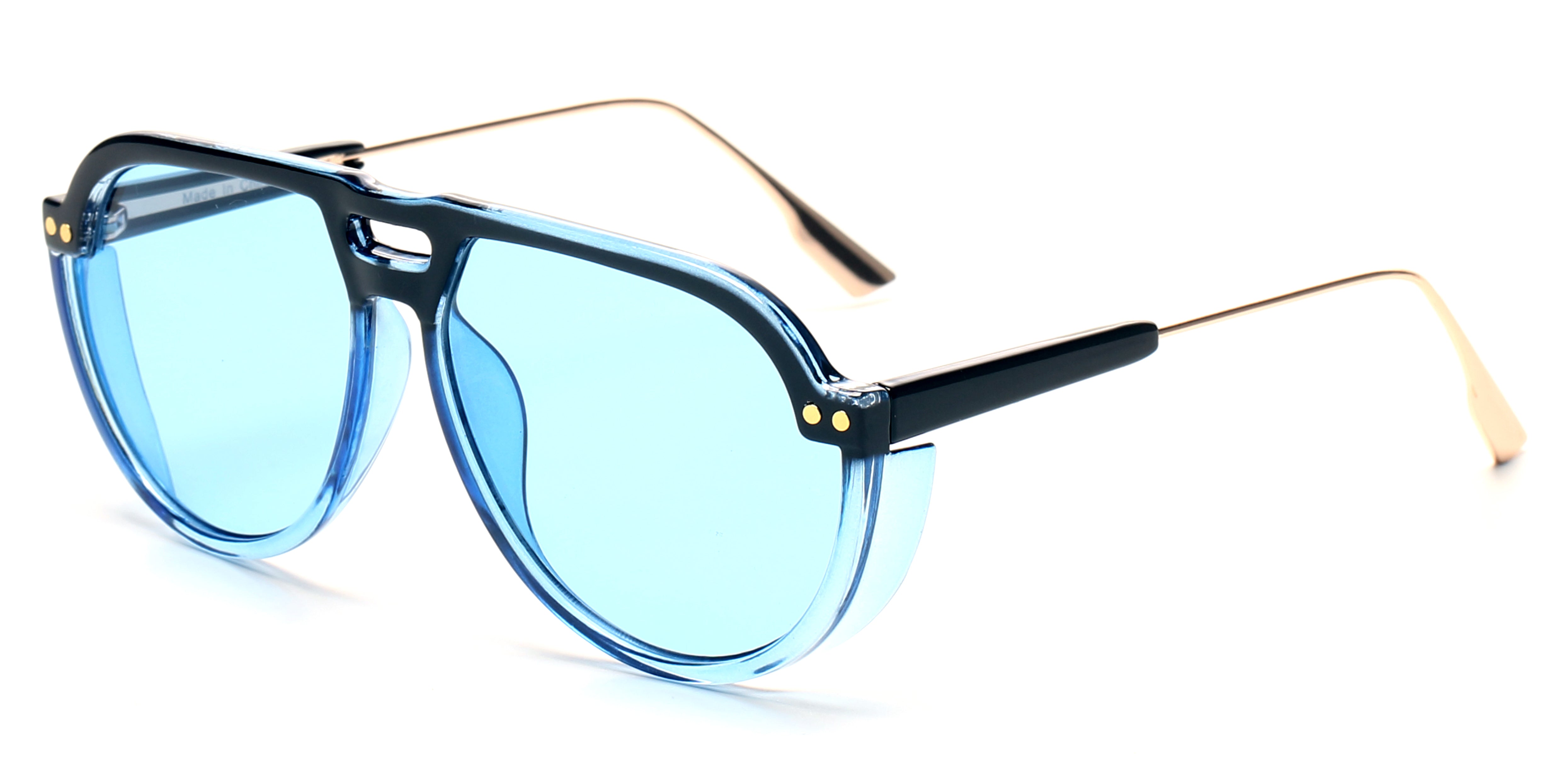 S2080 - Modern Round Aviator Fashion Sunglasses - Iris Fashion Inc. | Wholesale Sunglasses and Glasses