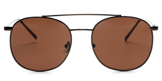 S2081 - Retro Circle Round brow-Bar Fashion Sunglasses - Iris Fashion Inc. | Wholesale Sunglasses and Glasses