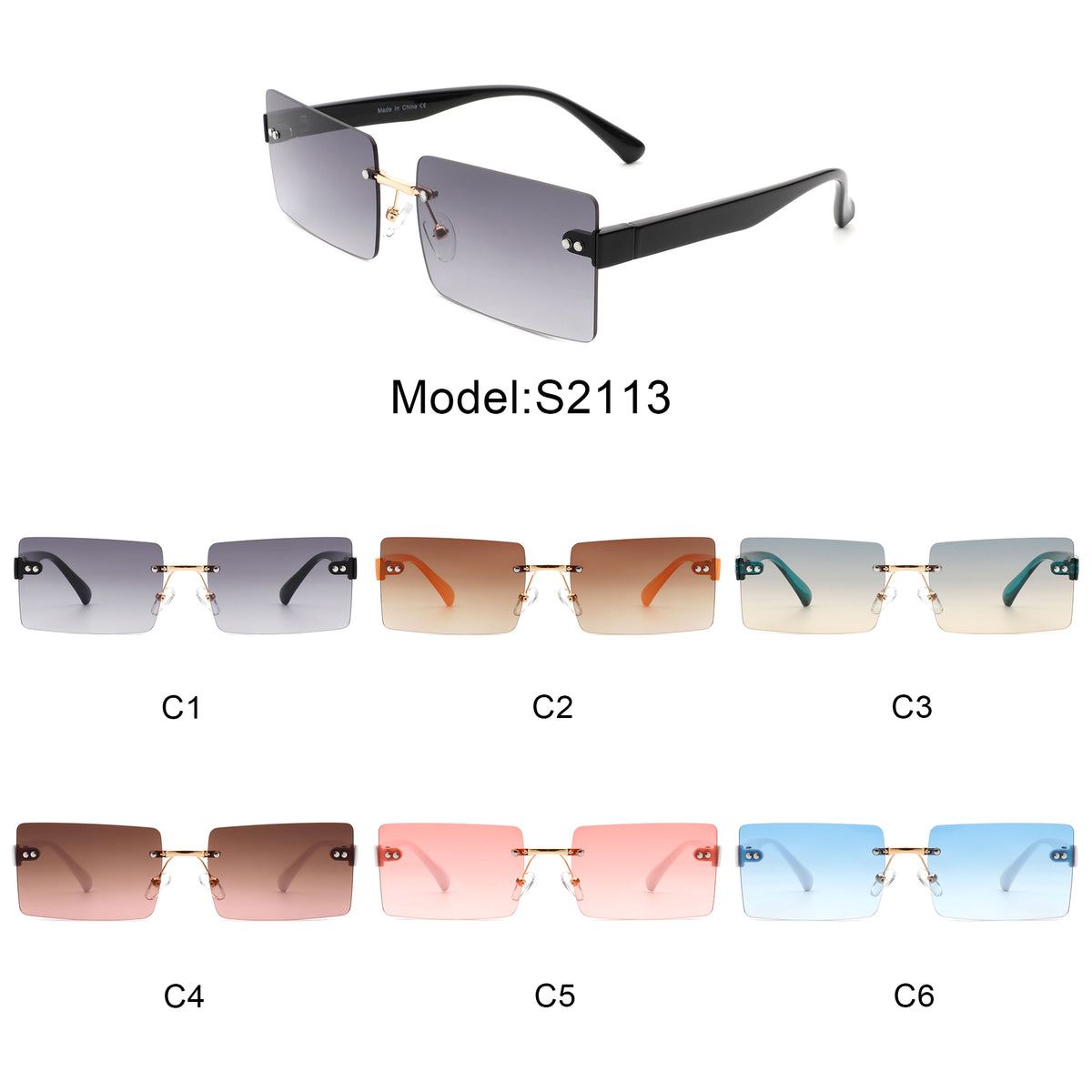 CHANEL 4092-B CC CRYSTAL LOGO RIMLESS SUNGLASSES GOLD/BROWN | Archives de  Luxe