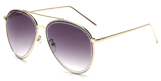 S3017 - Women Aviator Fashion Sunglasses - Iris Fashion Inc. | Wholesale Sunglasses and Glasses