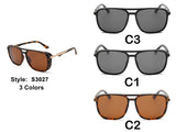 S3027 - Retro Vintage Polarized Square Fashion Sunglasses - Iris Fashion Inc. | Wholesale Sunglasses and Glasses