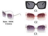 S3030 - Women Oversize Square Fashion Sunglasses - Iris Fashion Inc. | Wholesale Sunglasses and Glasses